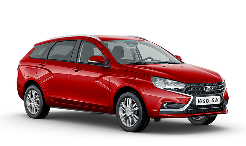 Lada Vesta SW, Красный "Сердолик"