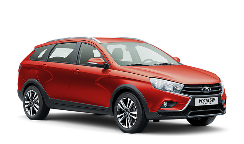Lada Vesta SW Cross, Красный "Сердолик"