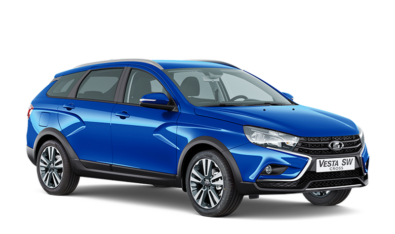 Lada Vesta SW Cross, Ярко-синий "Дайвинг"