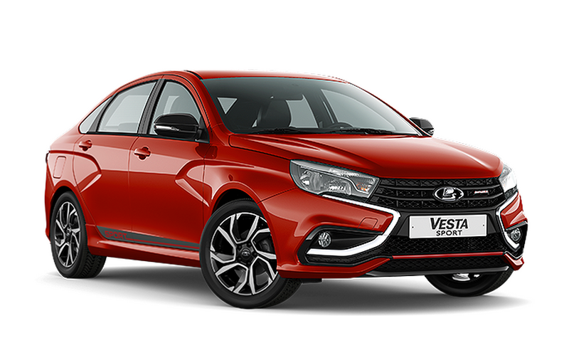 Lada Vesta Sport, Красный "Сердолик"