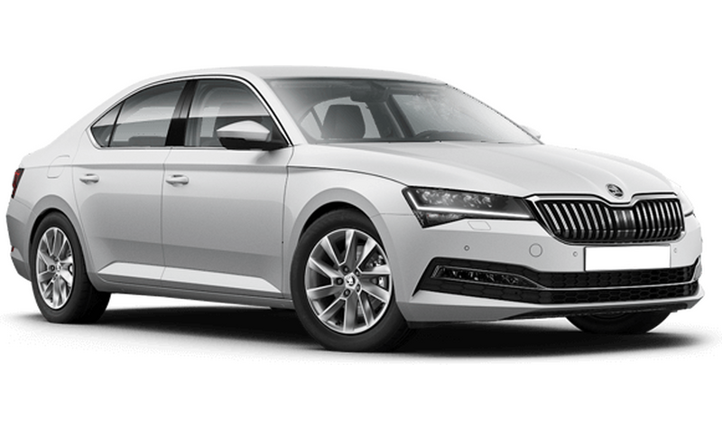 Skoda Superb, Белый металлик Moon