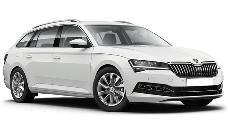Skoda Superb Combi, Белый Candy