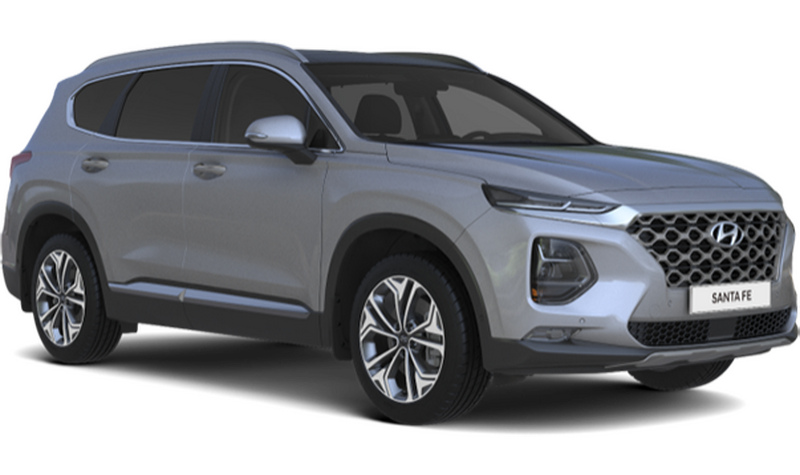 Hyundai Santa Fe, Серый (Typhoon Silver)