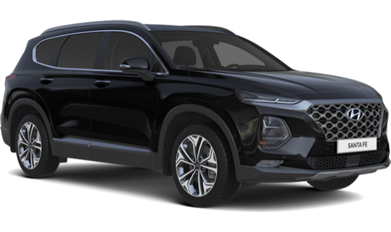 Hyundai Santa Fe, Черный (Phantom Black)