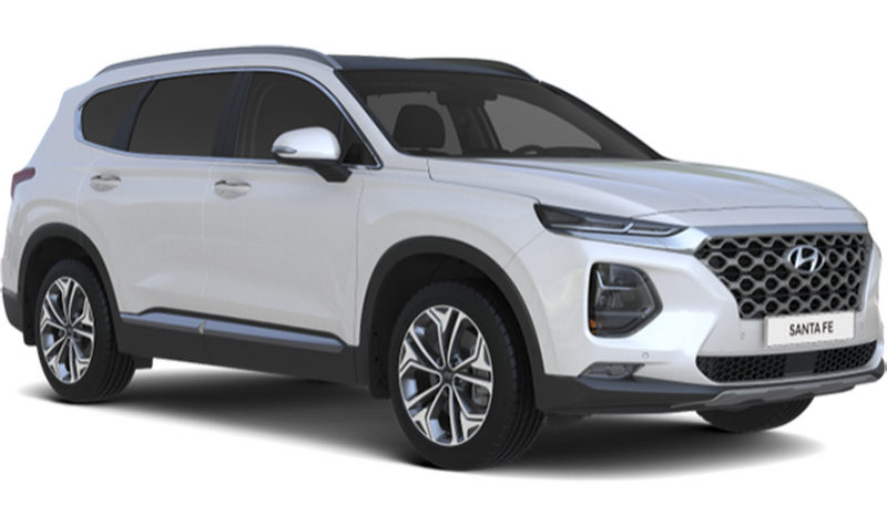Hyundai Santa Fe, Белый (White Cream)