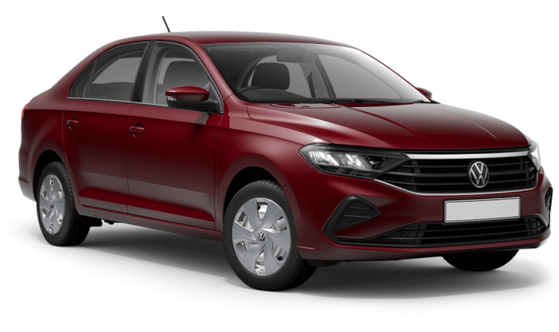 Volkswagen Polo, Красный "Ruby", металлик