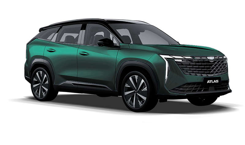 Geely Новый Atlas, Зеленый металлик