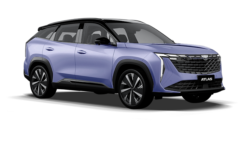 Geely Новый Atlas, Серо-голубой металлик