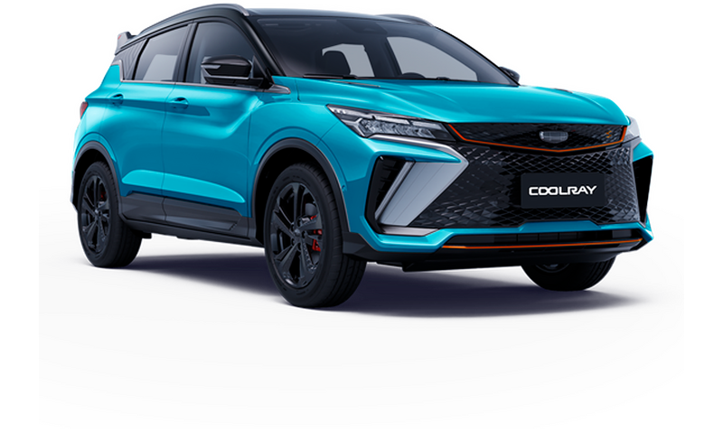 Geely Новый Coolray, Голубой металлик