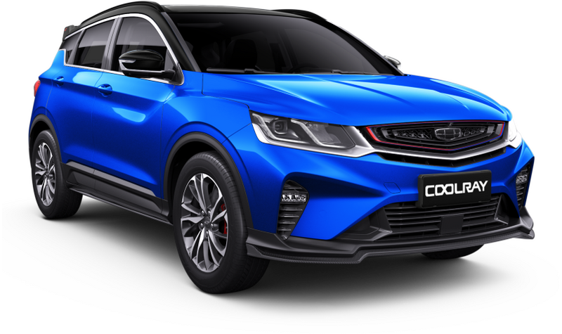 Geely Coolray , Сине-черный
