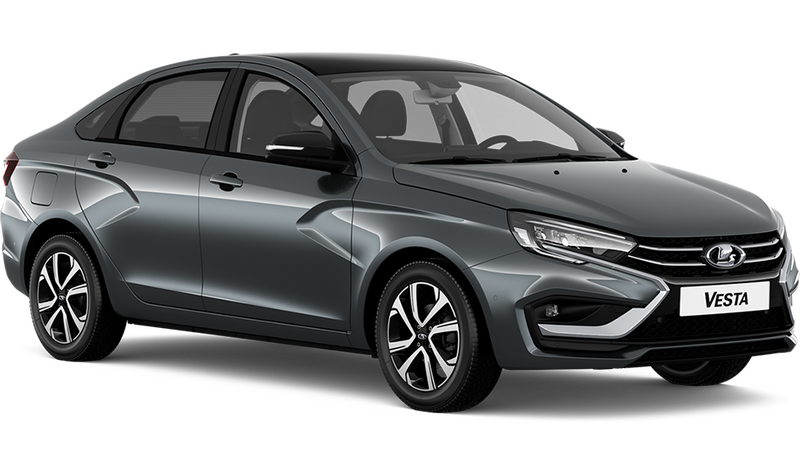 Lada Новая Vesta, Серебристо-темно-серый