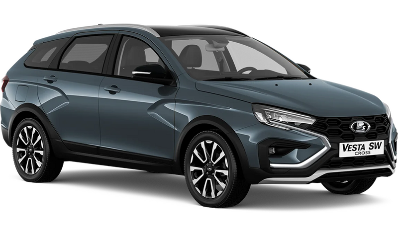 Lada Новая Vesta SW Cross, Серебристо-темно-серый