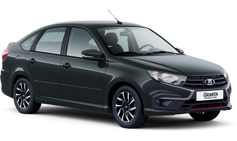 Lada Granta Sportline лифтбек, Серебристо-темно-серый 