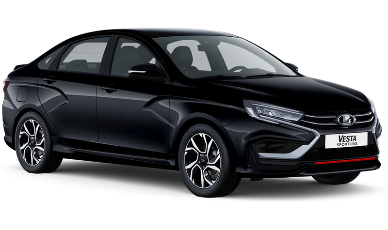 Lada Vesta Sportline, Черный 