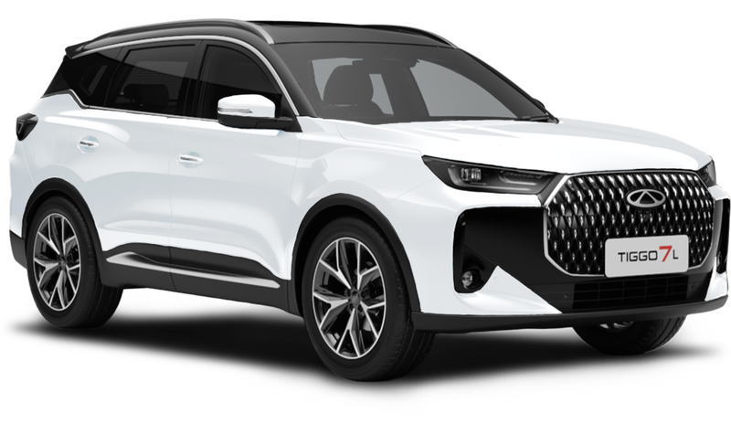 Chery Tiggo 7L, Белый с черной крышей
