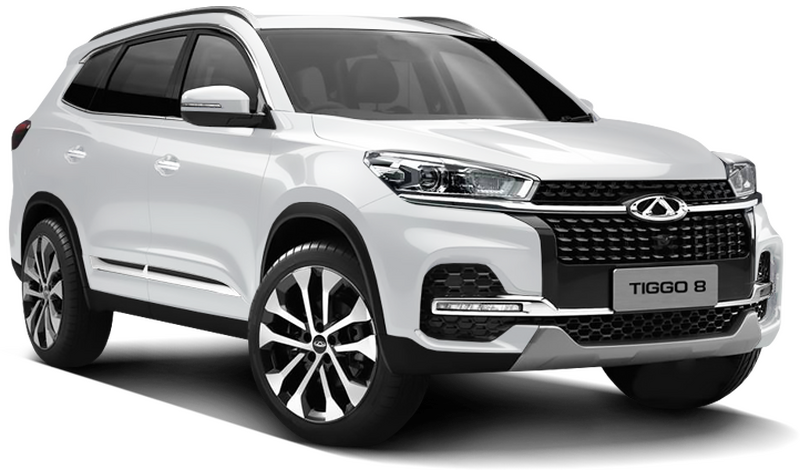Chery Tiggo 8, Искрящийся белый