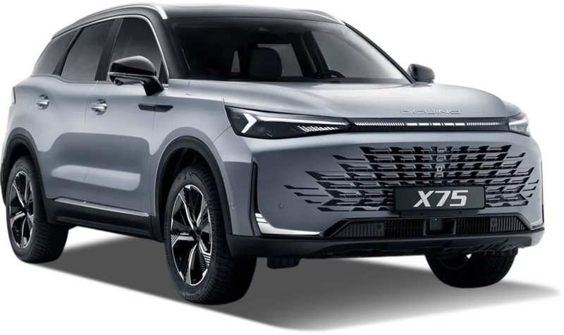BAIC X75, Серебристый металлик с чёрной крышей