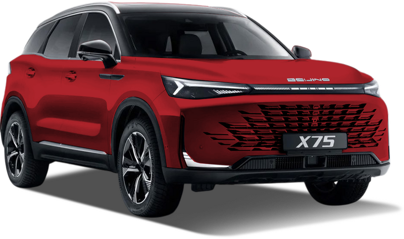 BAIC X75, Красный металлик с чёрной крышей