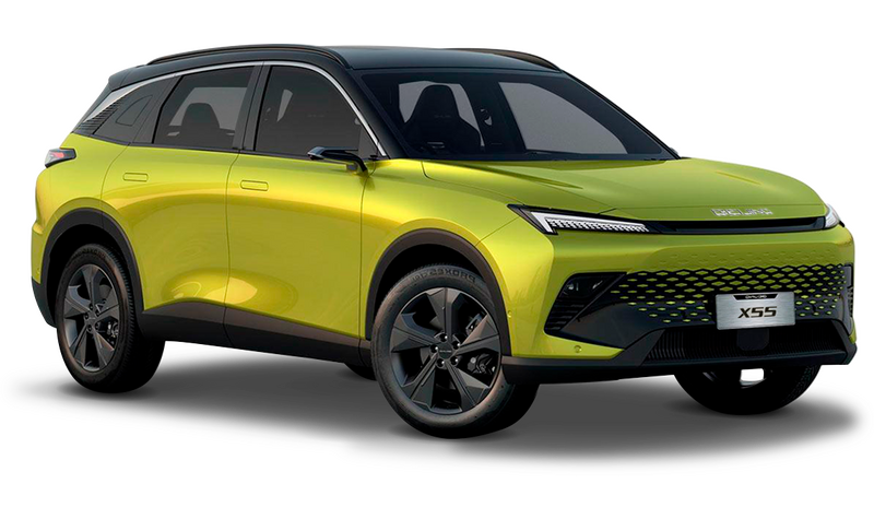 BAIC X55, Жёлтый металлик с чёрной крышей
