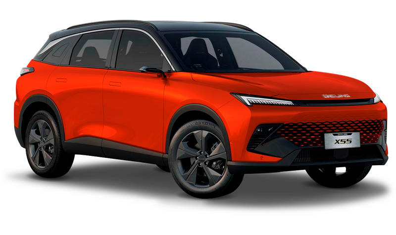 BAIC X55, Красный металлик с чёрной крышей