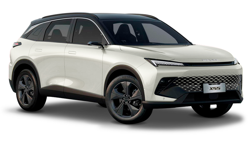 BAIC X55, Белый металлик с чёрной крышей