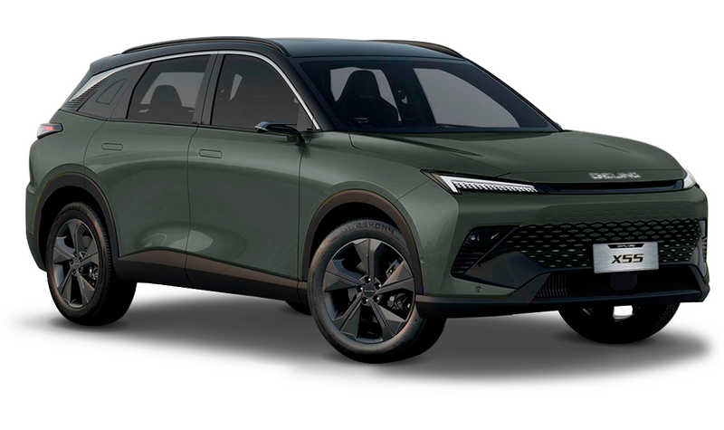 BAIC X55, Серый металлик с чёрной крышей