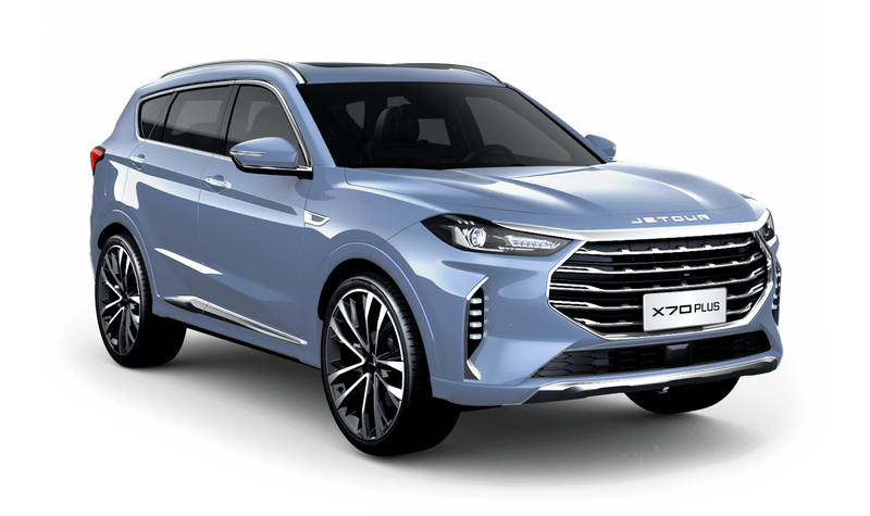 Jetour X70 Plus, Серо-голубой