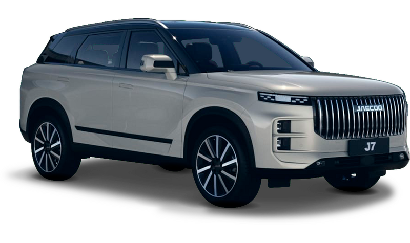JAECOO J7, Серебристый с чёрной крышей